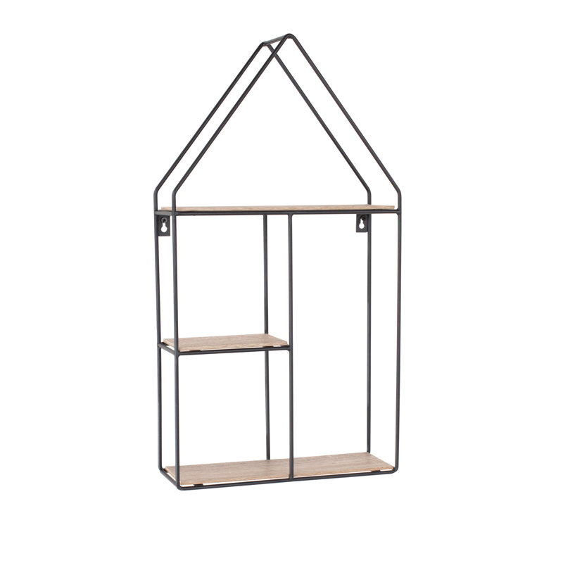 Hallmark Wall Shelf, Wire House Shape Design