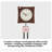 Minimalist Walnut Creative Hands Floor Clock