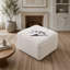 Pouf carré rembourré en velours côtelé, repose-pieds moelleux pour la décoration du salon et de la chambre à coucher-542087540