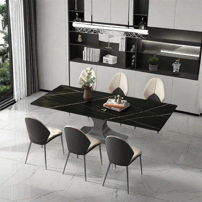 Italian style modern family dining table sets