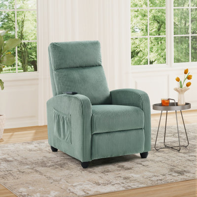 Fauteuil inclinable de massage avec télécommande de 25,59 po de largeur Maleah