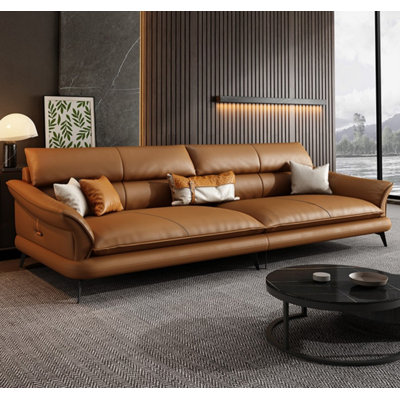 Creative Minimalist Faux Leather Sofa
