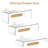 Large Acrylic Display Risers, 2 Sets Clear Rectangular Showcase Collectibles Display Shelf, Retail Desktop Risers Display Stand For Organize And Decoration