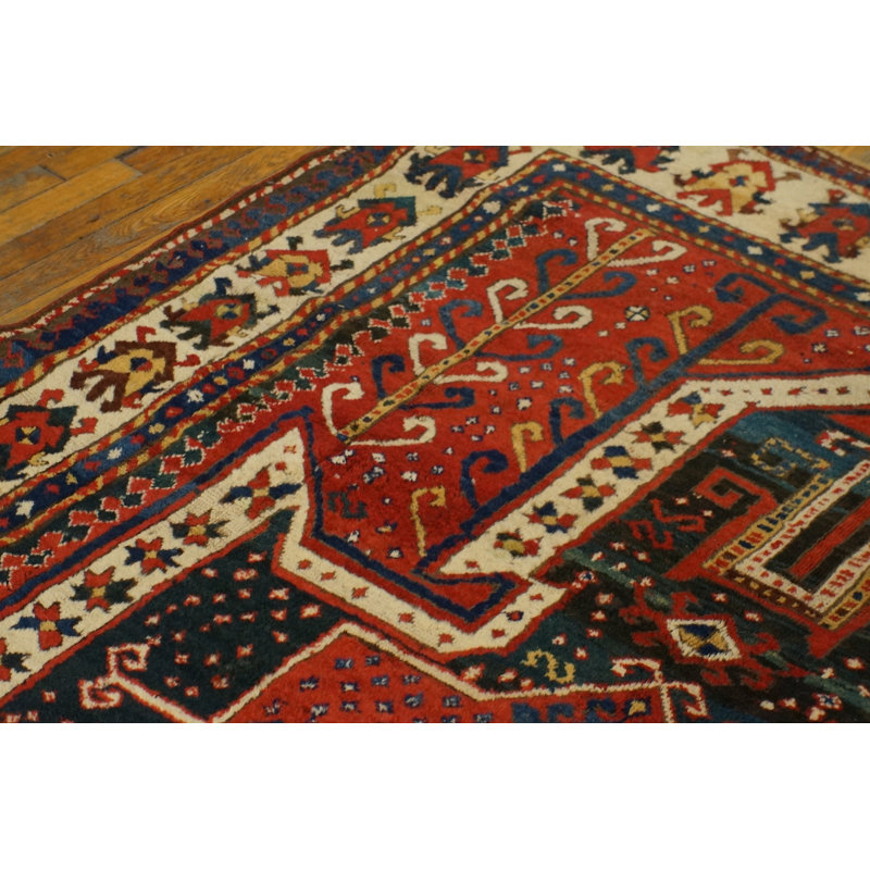 Rustic Antique Tribal Mid 19th Century Caucasian Sewan Kazak Rug