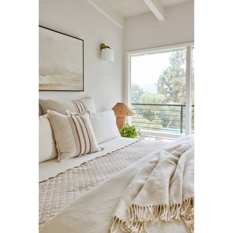 Beck Linen Square Pillow Cover & Insert
