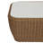 Amber Wicker and Stone Coffee Table