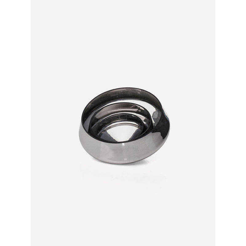 Sini Handmade Snack Bowl, Platinum Silver