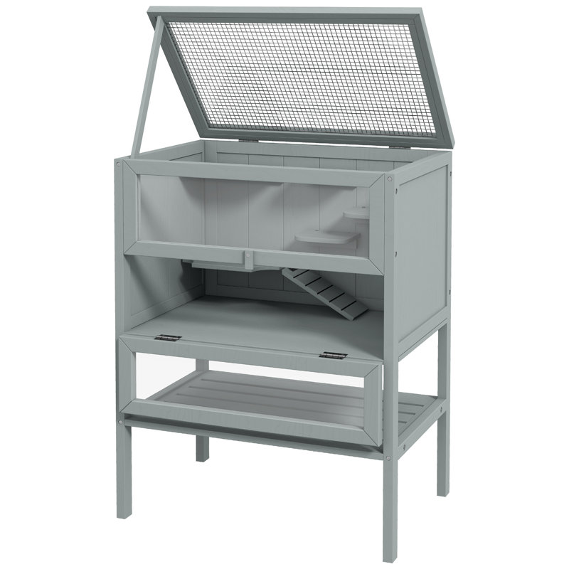 Cage pour hamster Amberlea, bois, H 33 po x l 18 po x P 7 po, Gris