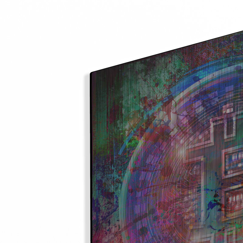 «Bitcoin Wallet», art mural en métal, H 24 po x l 24 po
