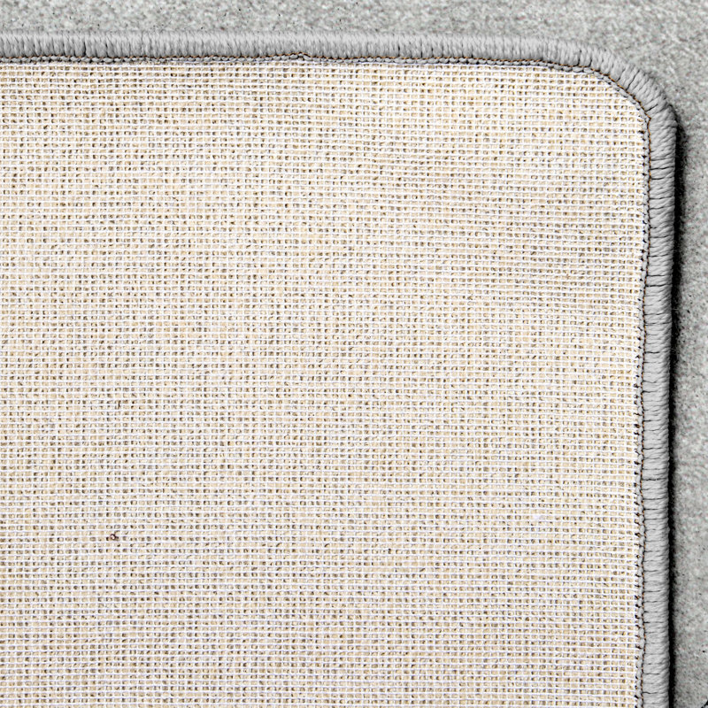 Tapis gris clair minéral à motif de tissage Imagine Whisper