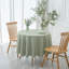 Nappe ronde texturée en nappe jacquard infroissable pour couvrir les nappes circulaires