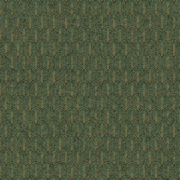 Lustre Collection Geo Arch 10.05m x 53cm Wallpaper Roll, Green