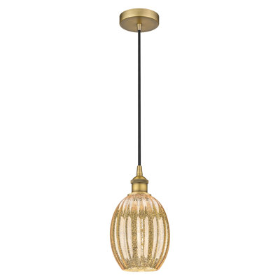 Edison - Ameiya - Mini-luminaire suspendu 1 lumière avec cordon et abat-jour