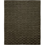 Geometric Area Rug in Brown