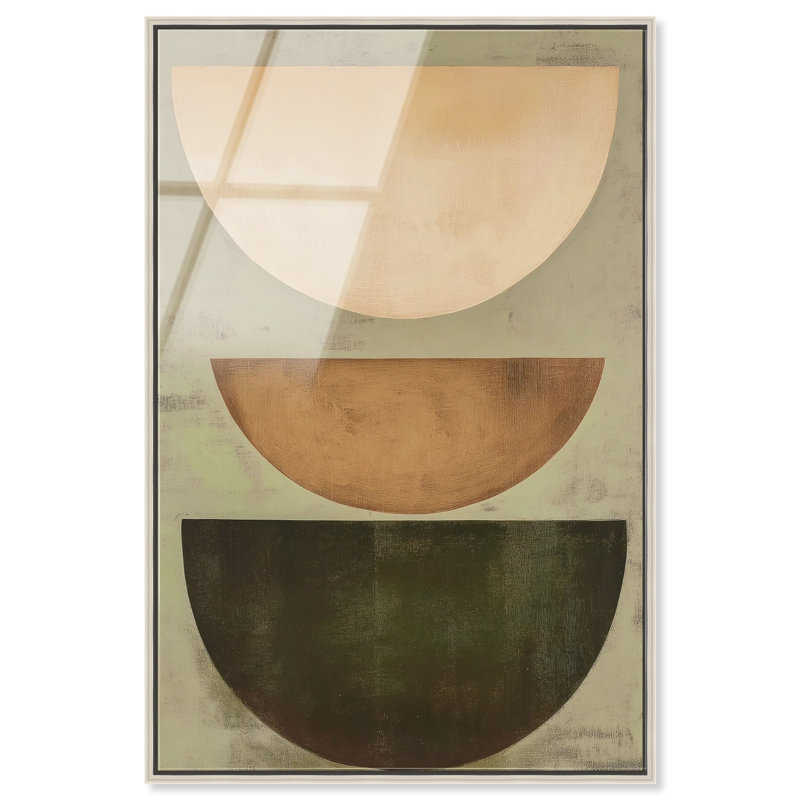 Sun-Kissed Minimalism III High-Gloss Frameless Acrylic Glass Wall Art Abstract Print by Oliver Gal, Ready to Hang, 10 x 15