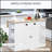 Versatile Rolling Kitchen Island with Drop Leaf, Multiple Storage Options, and Durable White Finish for Enhanced Functionality