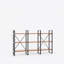 Bibliothèque en bois et acier Toyana - 70,86 po x 43 po x 12,52 po