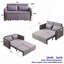 Canapé réglable en velours multi-positions avec 2 poches pour bras amovibles-1354936362-1366992746