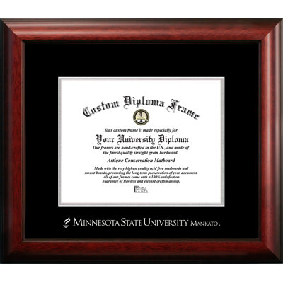 Cadre photo diplôme en relief mankato de l’université minnesota state
