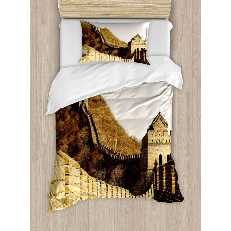 Eclectic Polyester Duvet Cover, Twin Duvet Cover + 1 Standard Sham