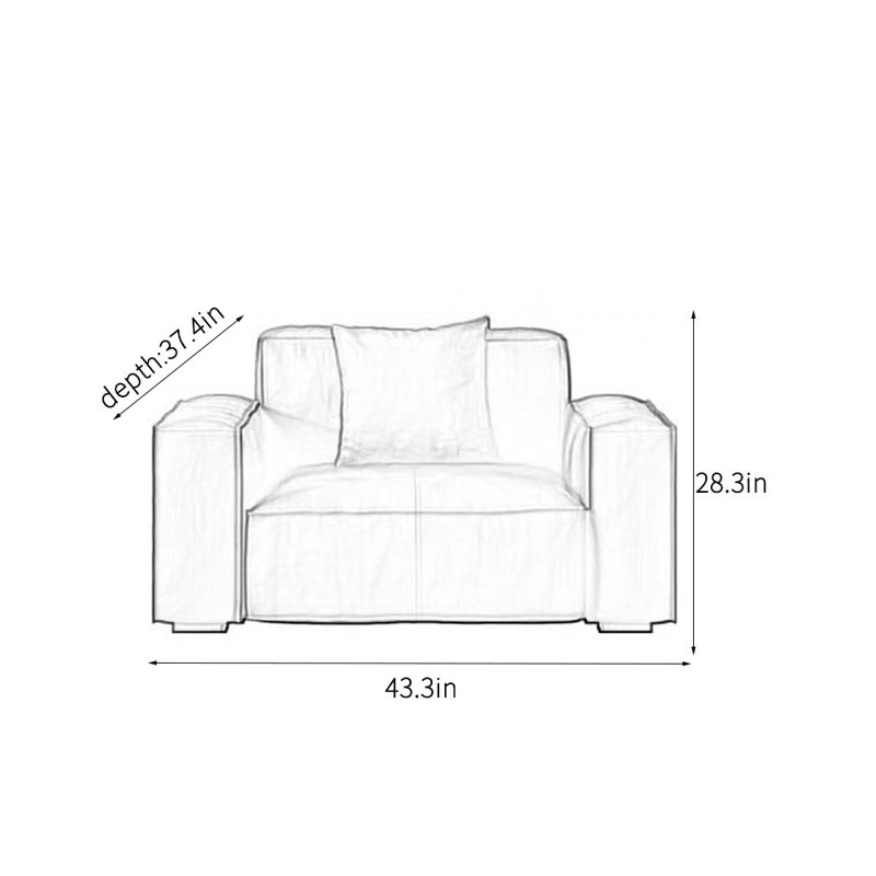 Simple modern business reception sofa
