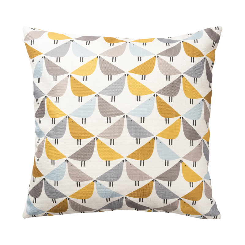 Cotton Throw Pillow, 18" x 18"