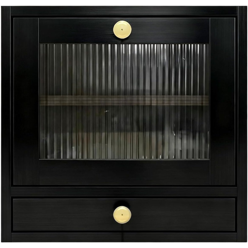 Boîte à pain pour comptoir de cuisine, bac de rangement pour pain en bois, porte-boîte à pain à 2 couches, grande capacité, garde-manger rétro, fenêtre en acrylique, garde-manger