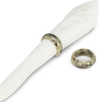 12 anneaux de serviette tourbillon 12 pièces