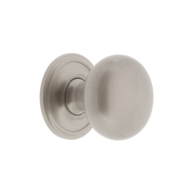 Fifth Avenue Round Knob, Satin Nickel