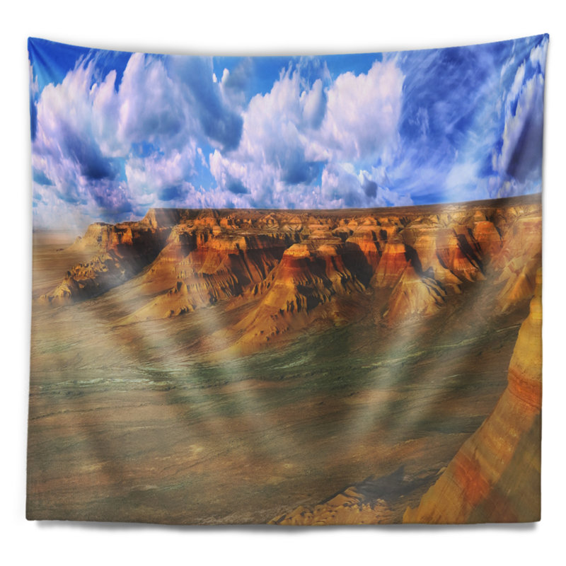 Paysage avec plateau Ustyurt, H 50 po x l 60 po