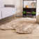 Diller Light Brown Faux Sheepskin Fur Machine Washable Shag Fluffy Area Rug