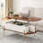Molter 48" Oval Lift Top Coffee Table With Storage Open Shelf Living Room-1195936208