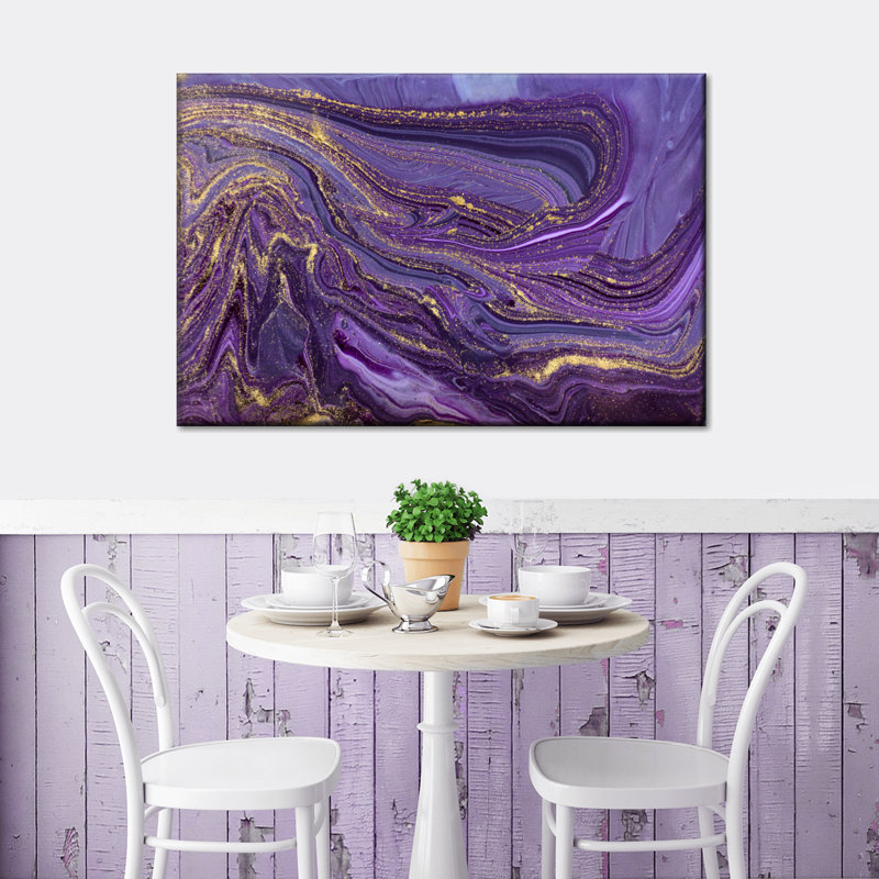 " Purple Abstract Canvas Print ", 16" H x 24" W x 1.25" D
