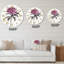 Horloge murale rétro rose-60329100