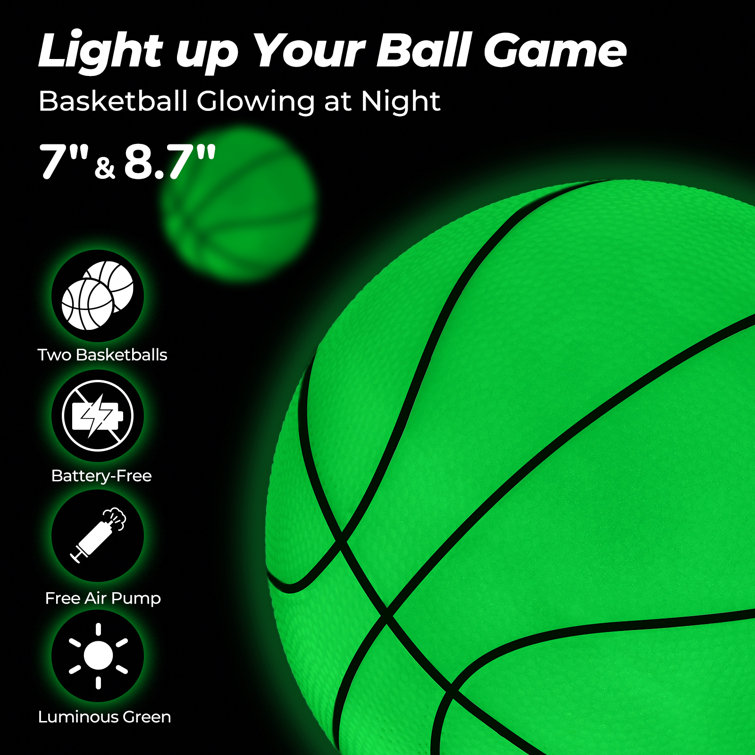 with | Included Basketball(s) Plastic Basketball Height Klo Kick 18\'\' Adjustable Wayfair Pool Hoop W