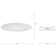 6" Recessed Lensed Shower Trim With Glass Diffuser For 6 In. Housing