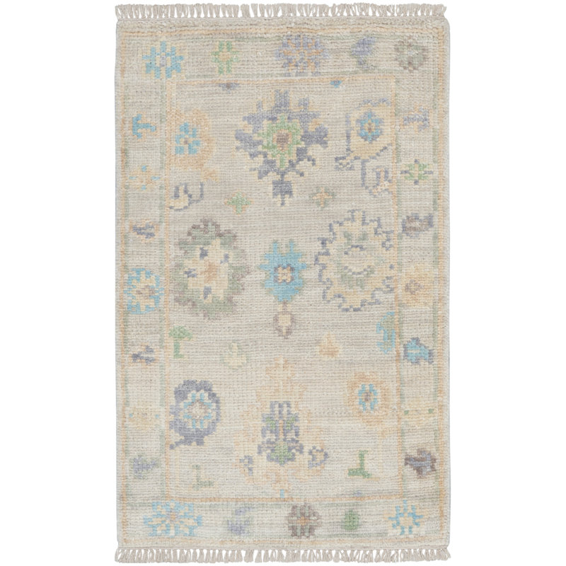 Nourison Tashionna 2' x 3' Ivory Multicolor Vintage Indoor Rug, Rectangle 2' x 3'