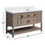 Meuble-lavabo sur pied simple 54 po avec plateau en pierre reconstituée Marissa-1001295607