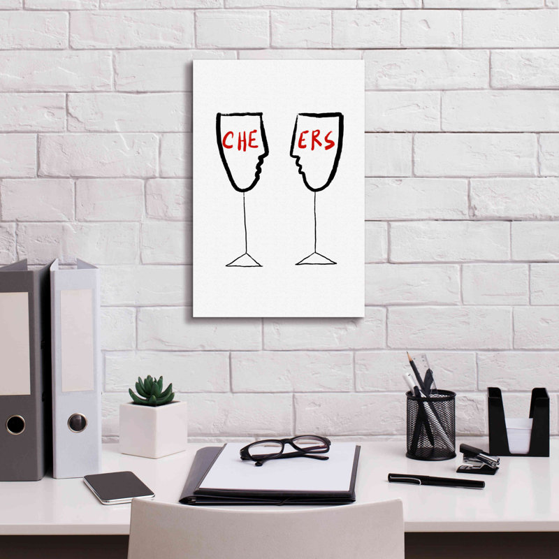 'Cheers' by Cesare Bellassai, Canvas Wall Art, 18" H x 12" W x 0.75" D