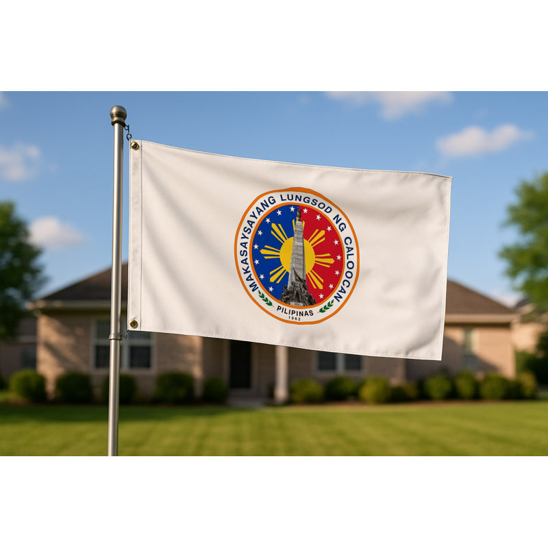 Drapeau de la ville de Caloocan - Drapeau