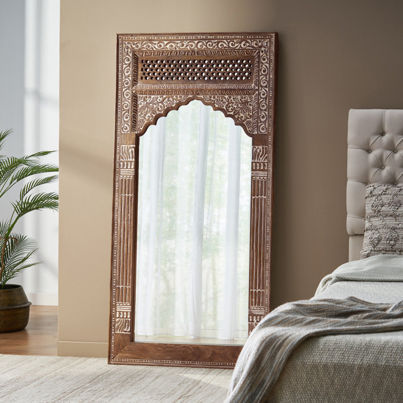 Solid And Engineered Wood Flat Floor Mirror