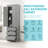 Slim Tall Storage Cabinet With Three Drawers - Multi-Purpose Organizer For Bathroom Or Office-1381721001