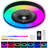 23-Inch Ceiling Fan Light With LED RGB – Dimmable & Color-Changing, APP & Remote Control, Modern Smart Ceiling Fan For Living Room, Bedroom, And Dining Room (Silent/6-Speed/Reversible/DC Motor)-1787773811