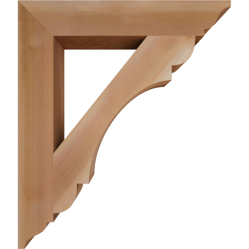 Support olympique traditionnel, H 28 po x l 3,5 po x P 24 po, Cèdre rouge de l'Ouest (lisse)