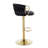 Swivel Upholstered Adjustable Height Bar Stool-1302437034