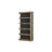 Zina 5-Shelf Reversible Etagere Bookcase with Open Storage in English Knotty Oak Veneer