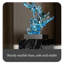 Sculpture de table abstraite en fibre de verre en forme de vague avec base solide-72869908