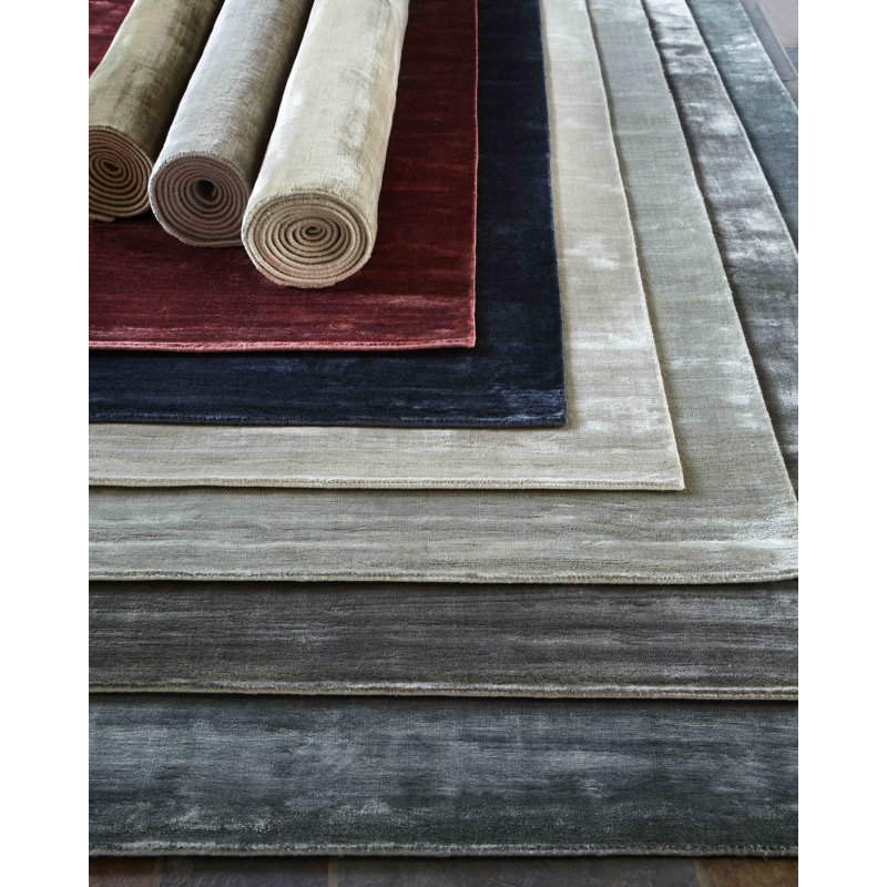 Plain Dove Area Rug in Red, Rectangle 12' x 15'