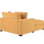 Fauteuil très grand - 53,5 po x 70,9 po, tissu, structure, pieds en bois massif, méridienne confortable-1656121363