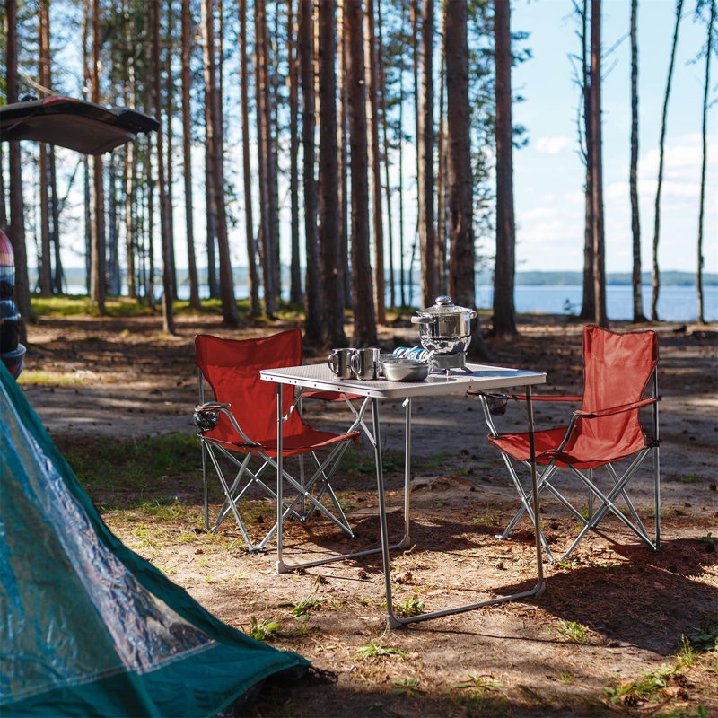 Akeya Folding Camping Chair, Red
